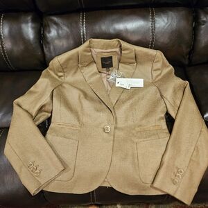 Women's Size M NWT Gold Woven Lined Blazer from "The limited"